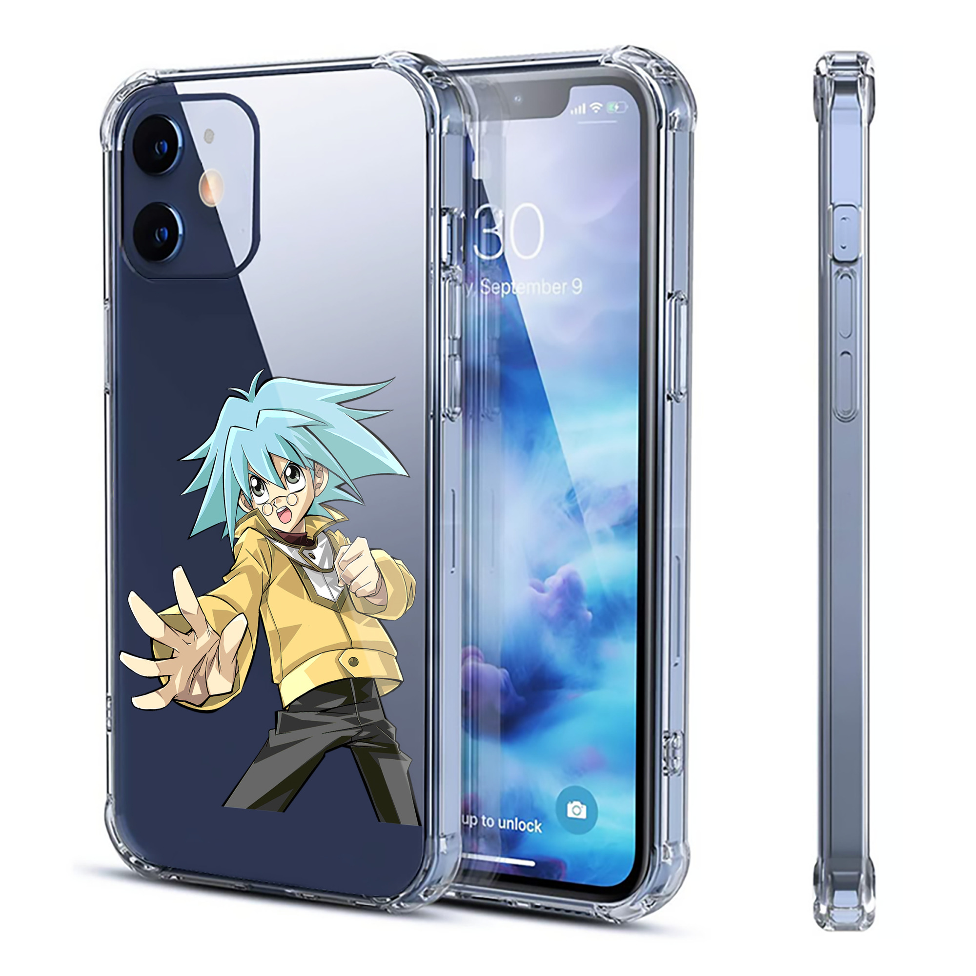 （画像用） 遊☆戯☆王 Yu-Gi-Oh! 【iPhone 12シリーズ対応】透明スマホケース（クリアソフトケース）